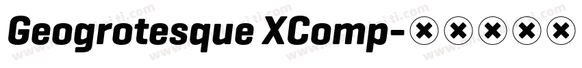 Geogrotesque XComp字体转换